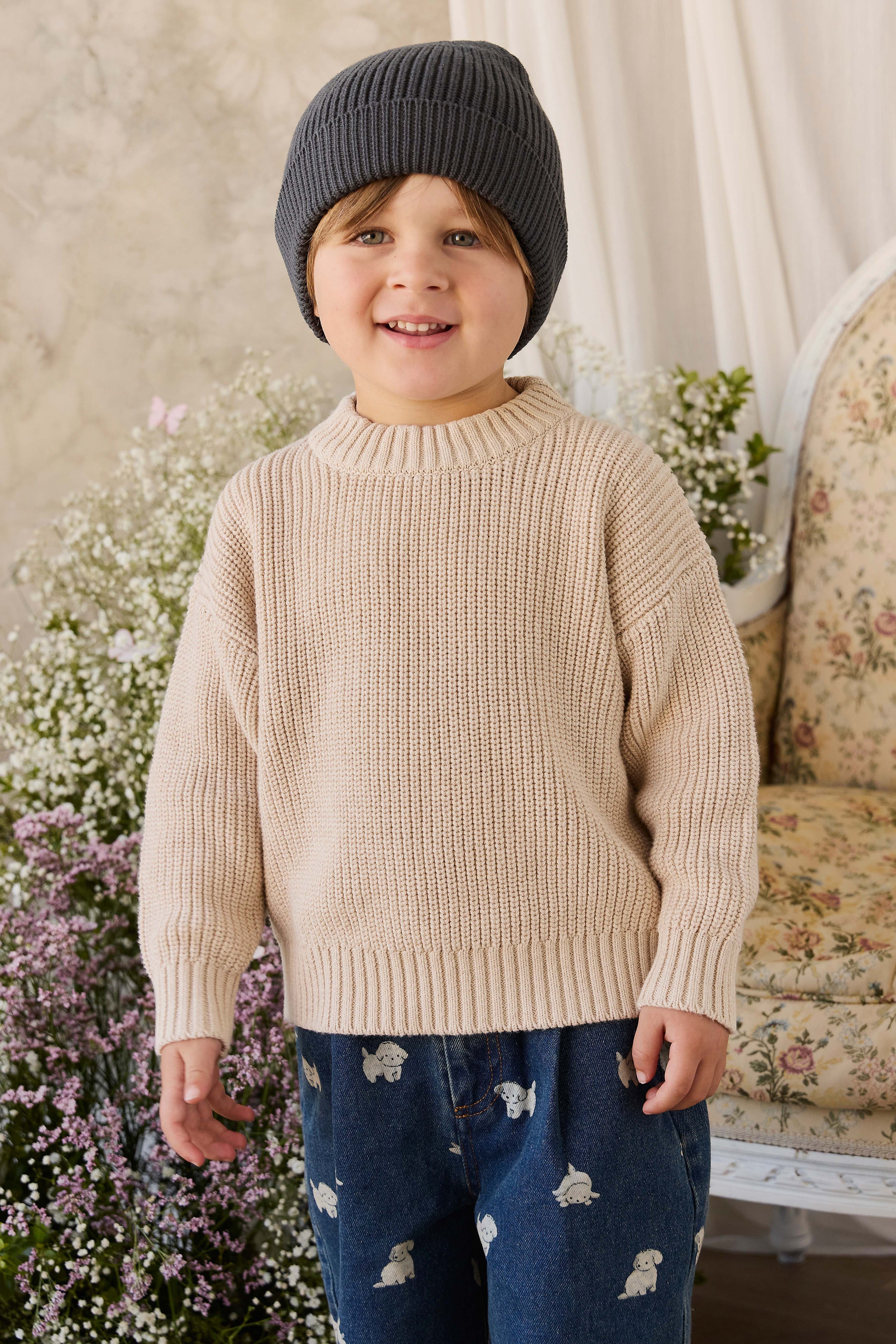 Johan Jumper - Vintage Linen