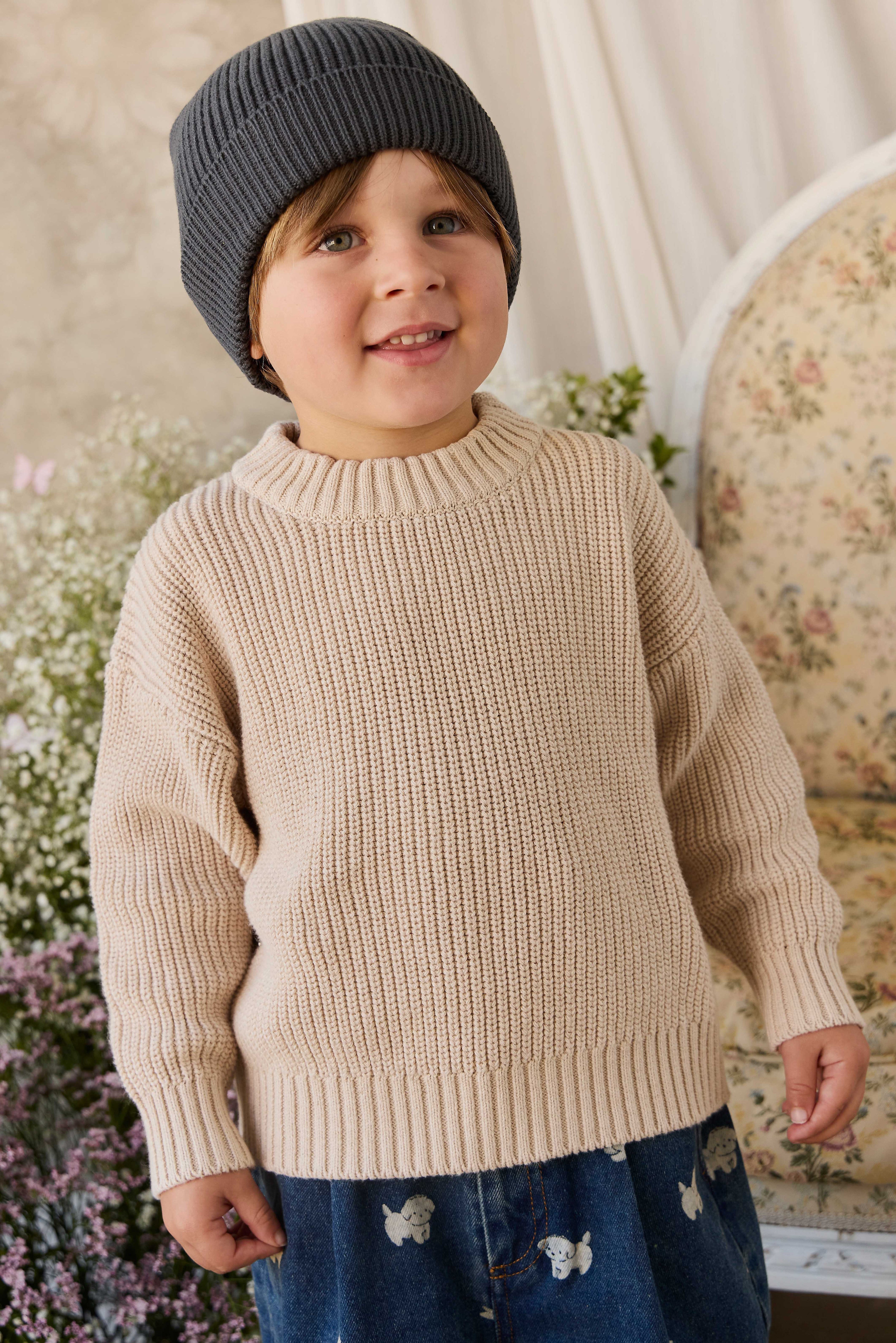 Johan Jumper - Vintage Linen