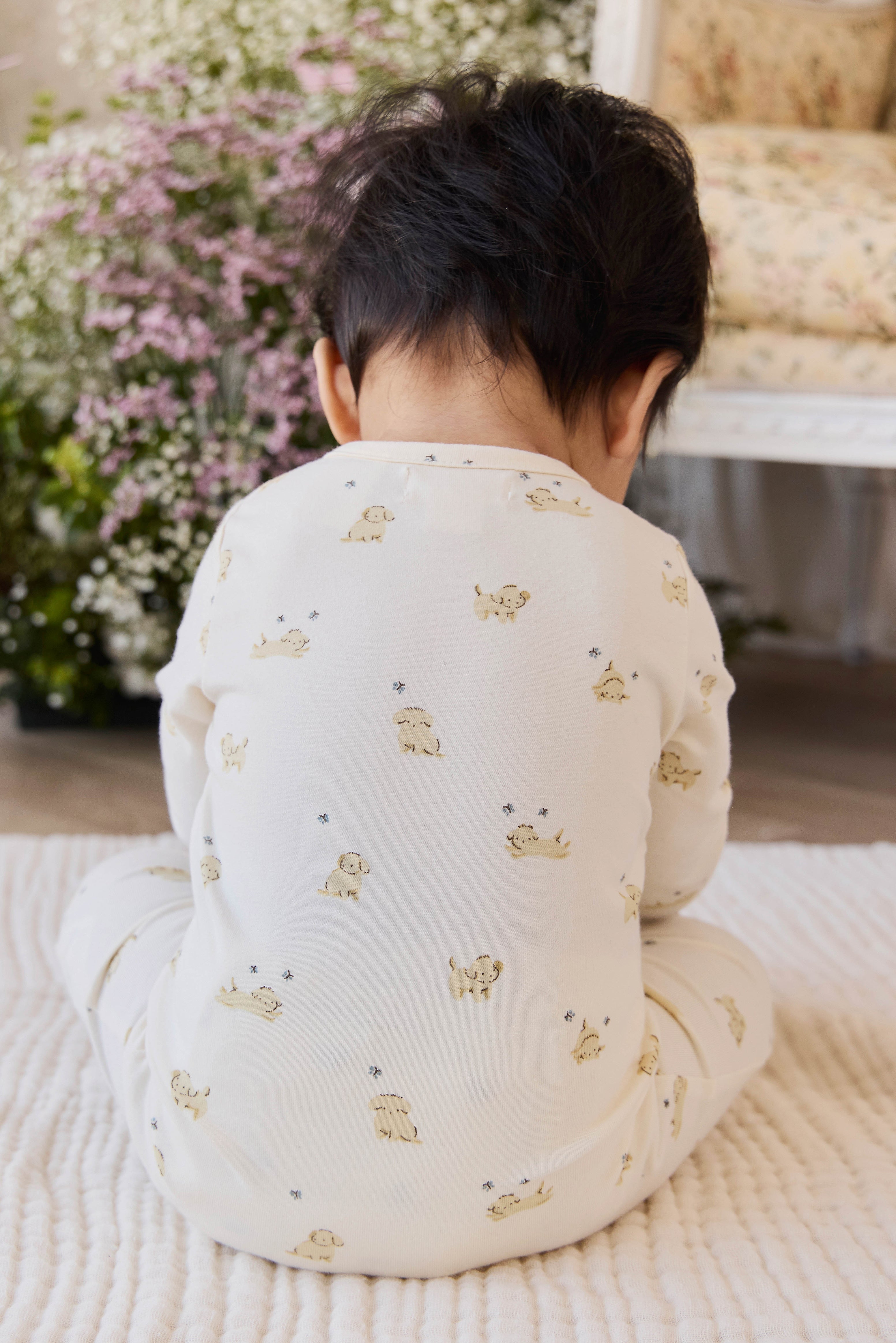 Organic Cotton Trey Onepiece - Playful Honey