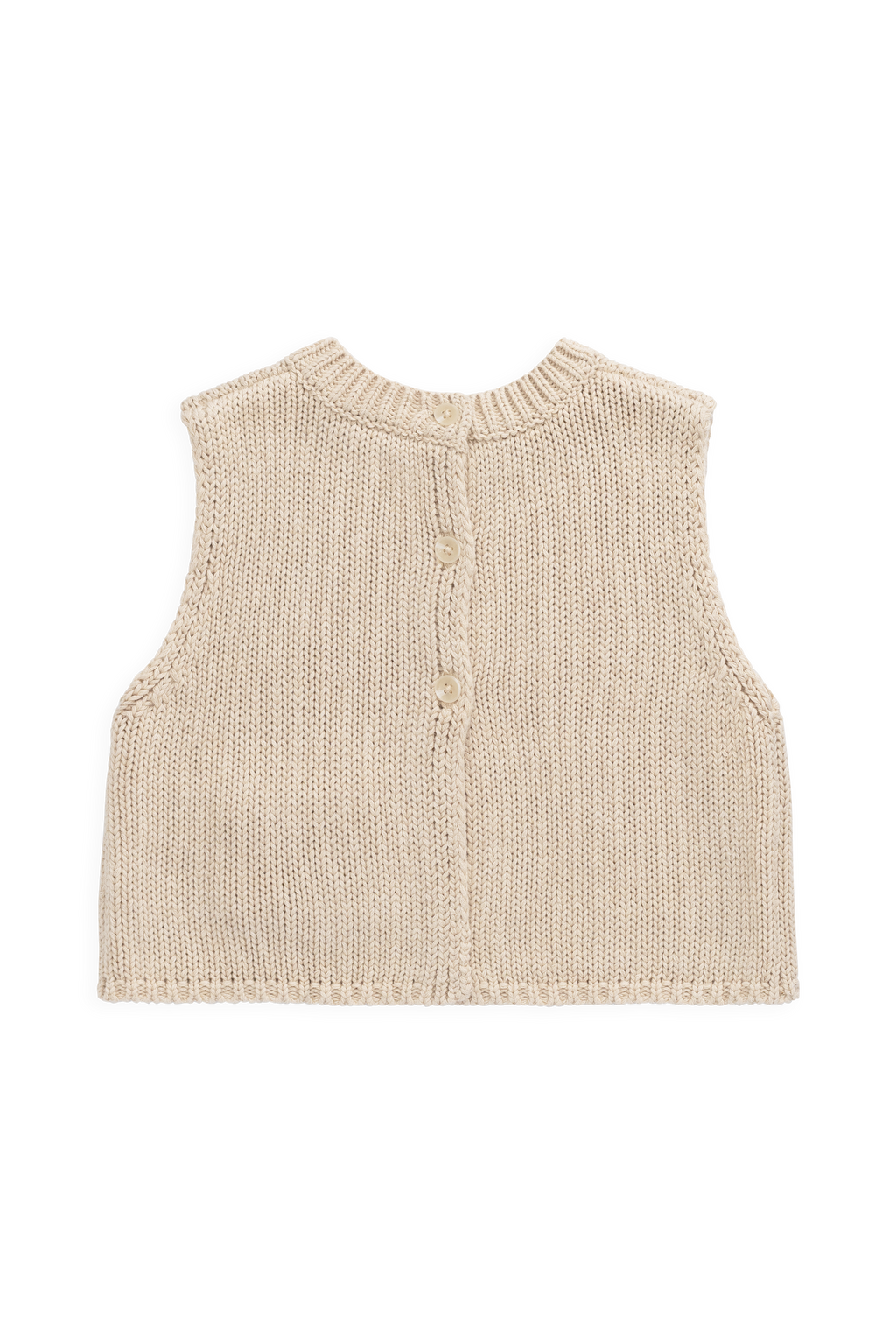 Drew Knit Vest - Vintage Linen