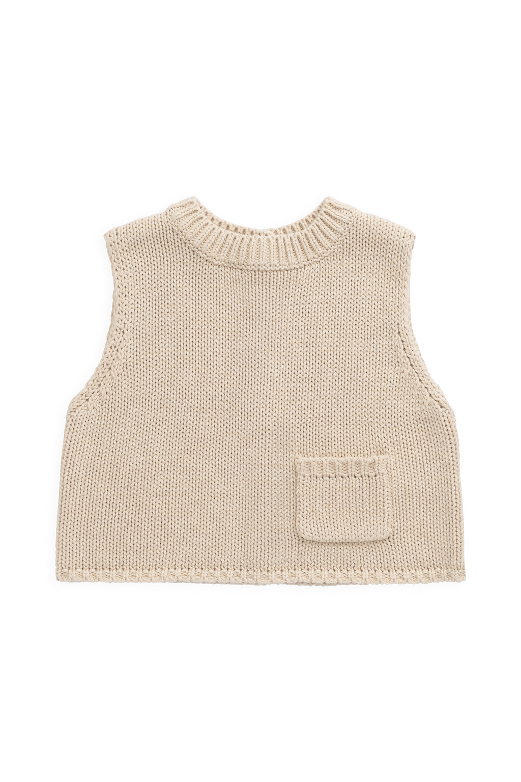 Drew Knit Vest - Vintage Linen