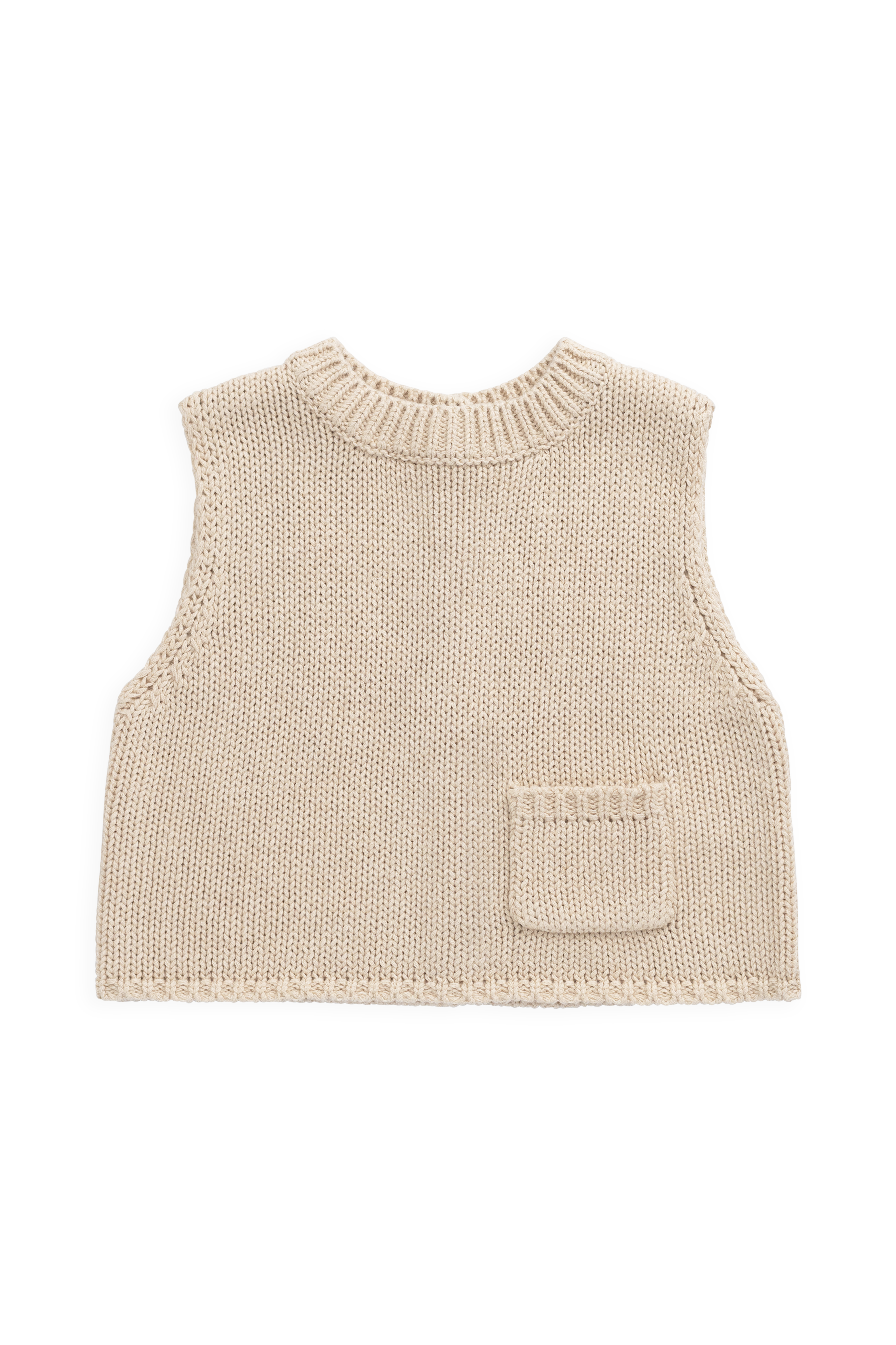 Drew Knit Vest - Vintage Linen