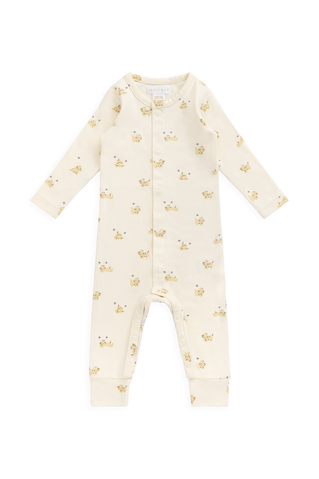 Organic Cotton Trey Onepiece - Playful Honey