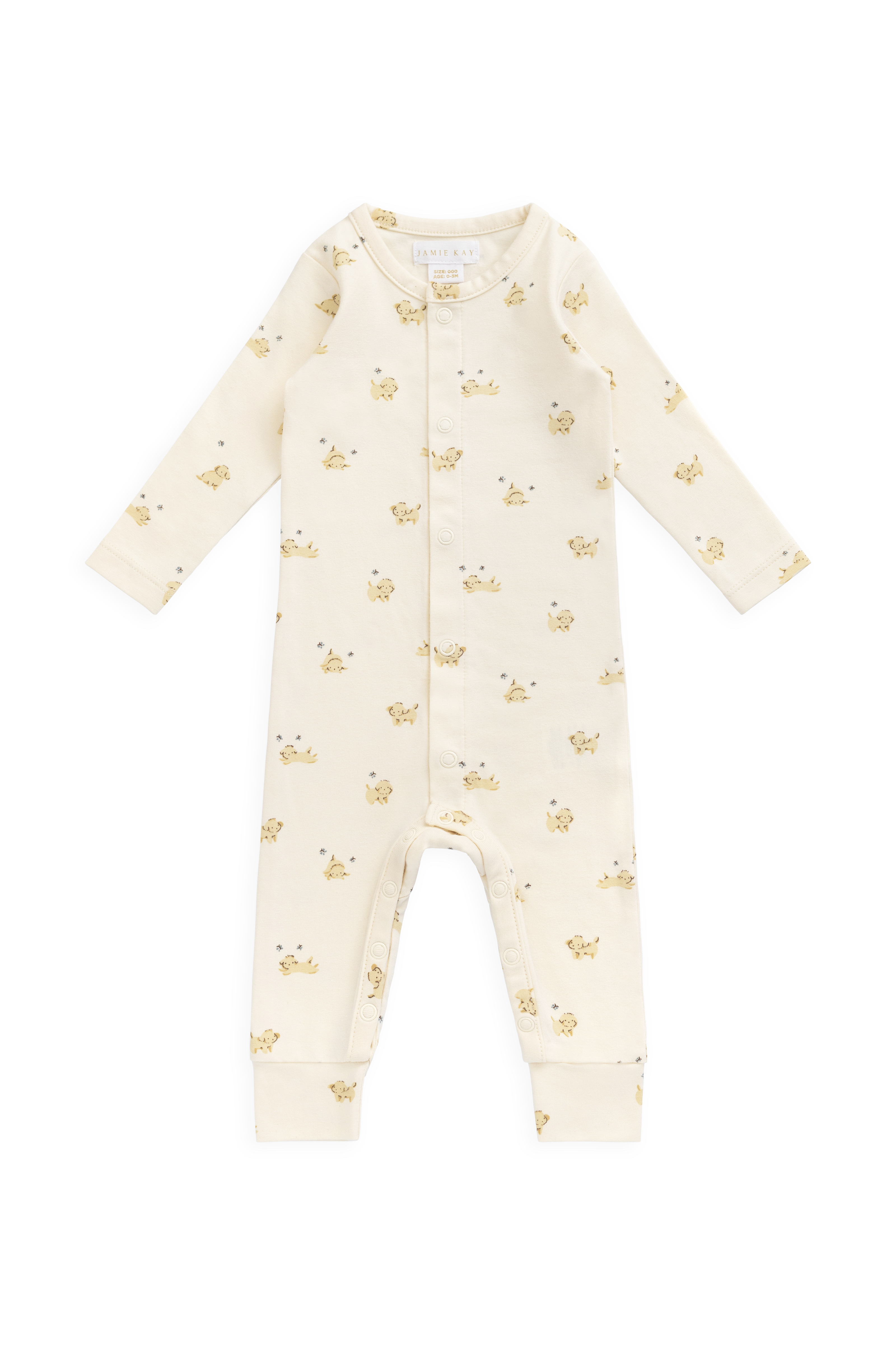 Organic Cotton Trey Onepiece - Playful Honey