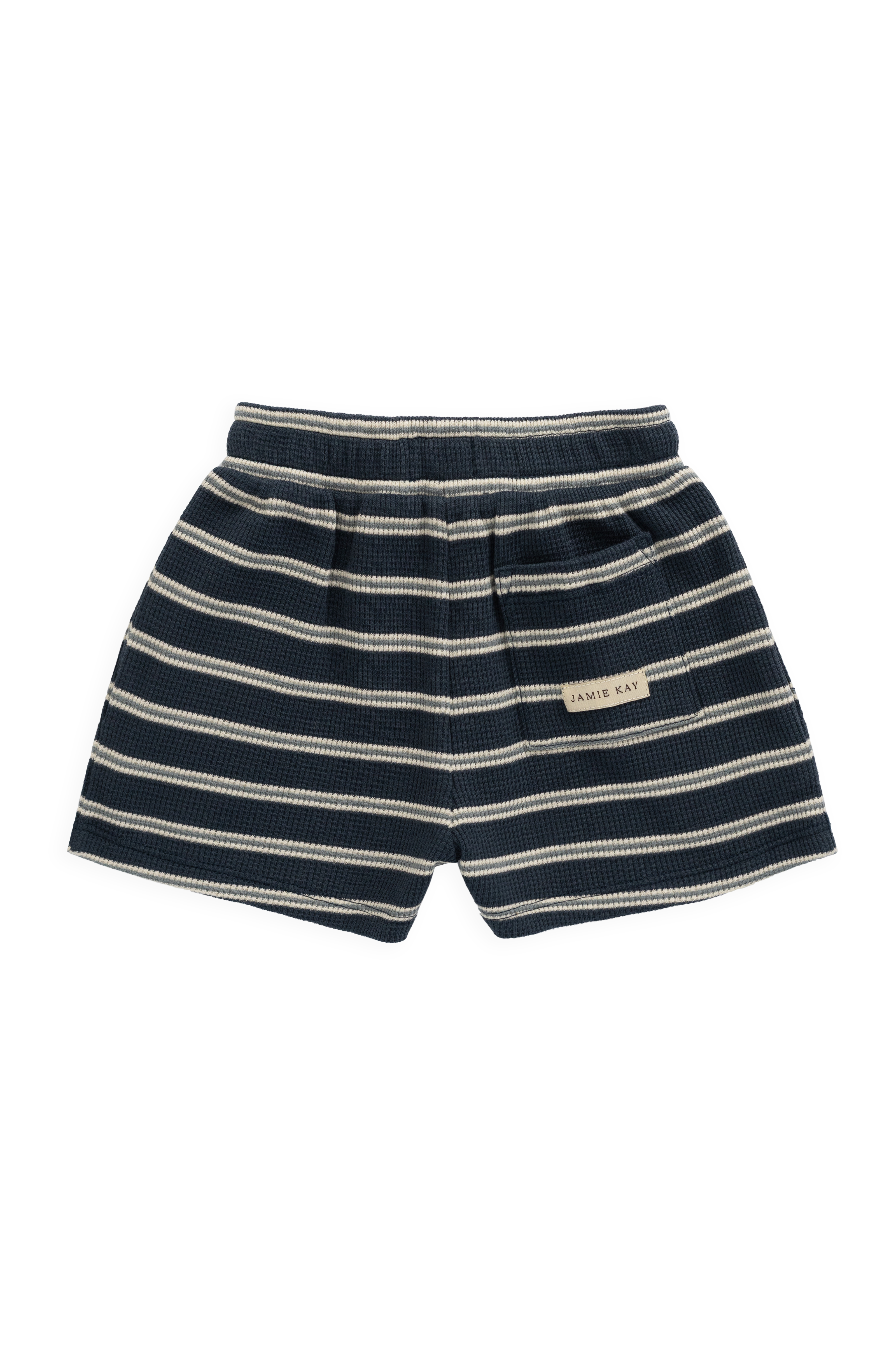 Organic Cotton Waffle Leith Short - Dreamer Stripe Captain