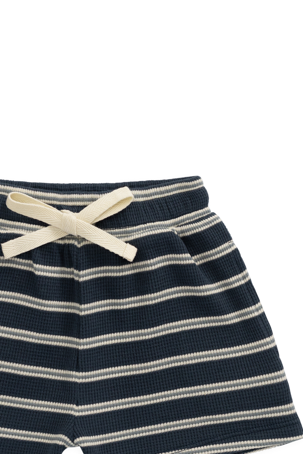 Organic Cotton Waffle Leith Short - Dreamer Stripe Captain