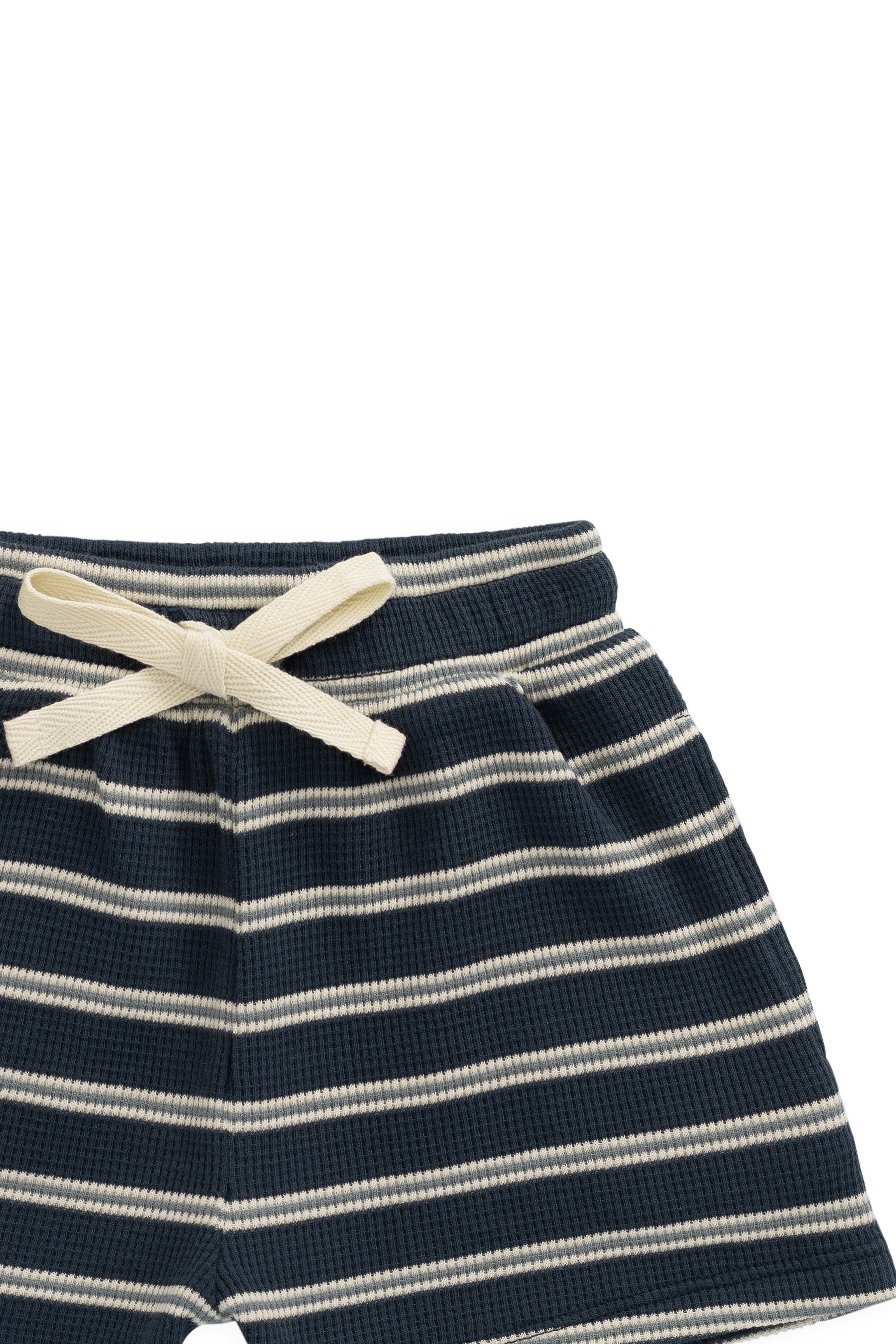Organic Cotton Waffle Leith Short - Dreamer Stripe Captain