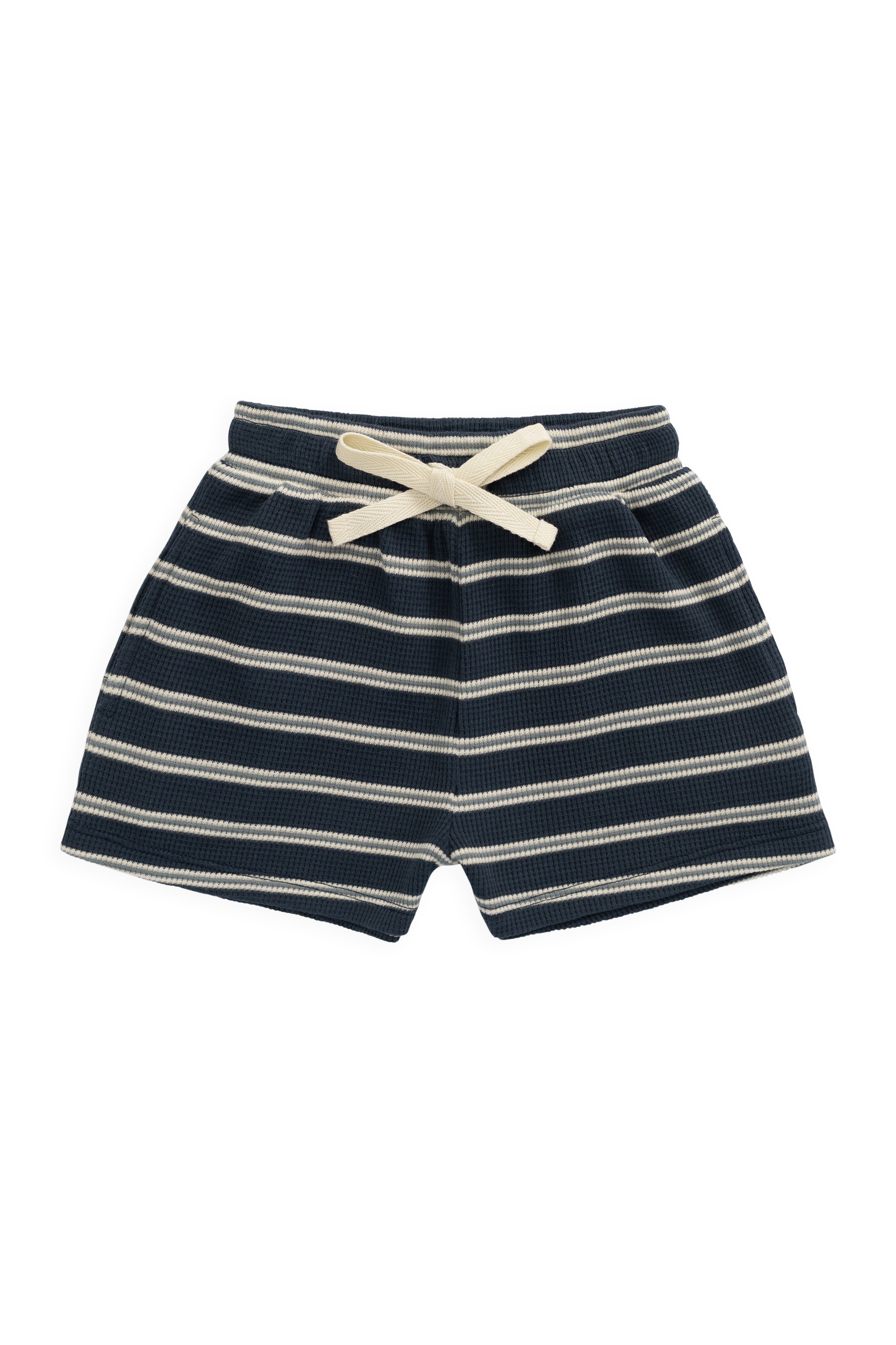 Organic Cotton Waffle Leith Short - Dreamer Stripe Captain