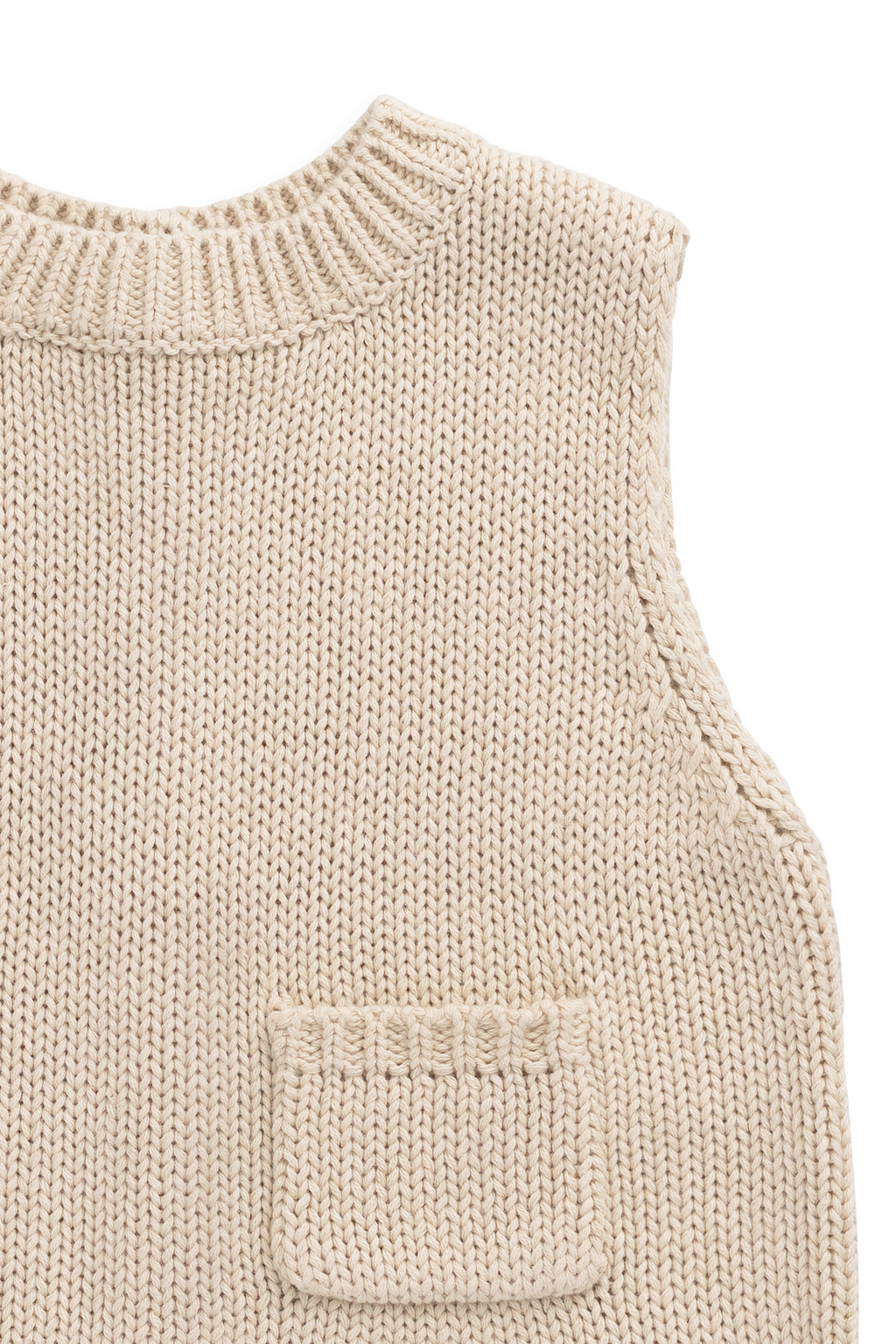 Drew Knit Vest - Vintage Linen