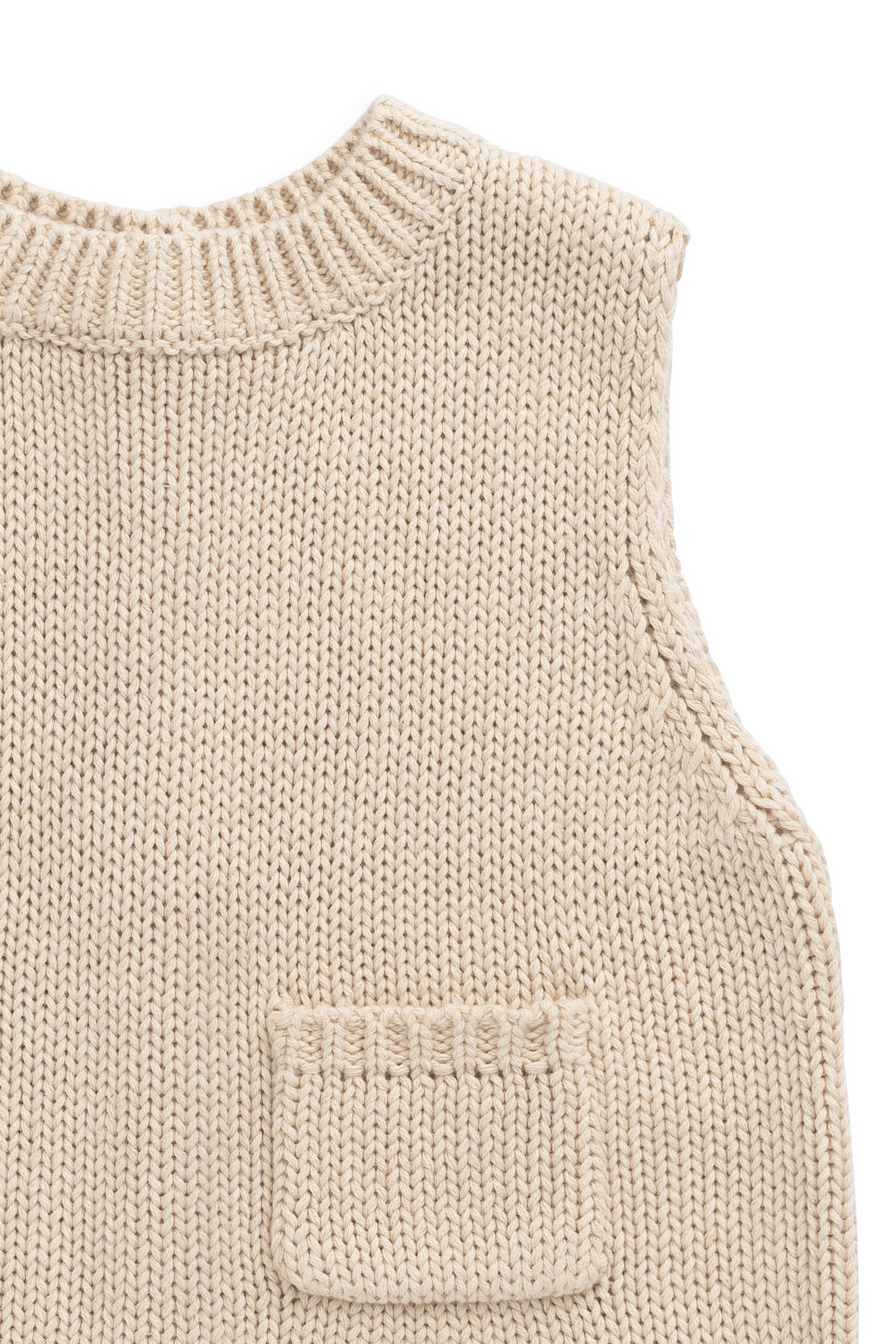 Drew Knit Vest - Vintage Linen