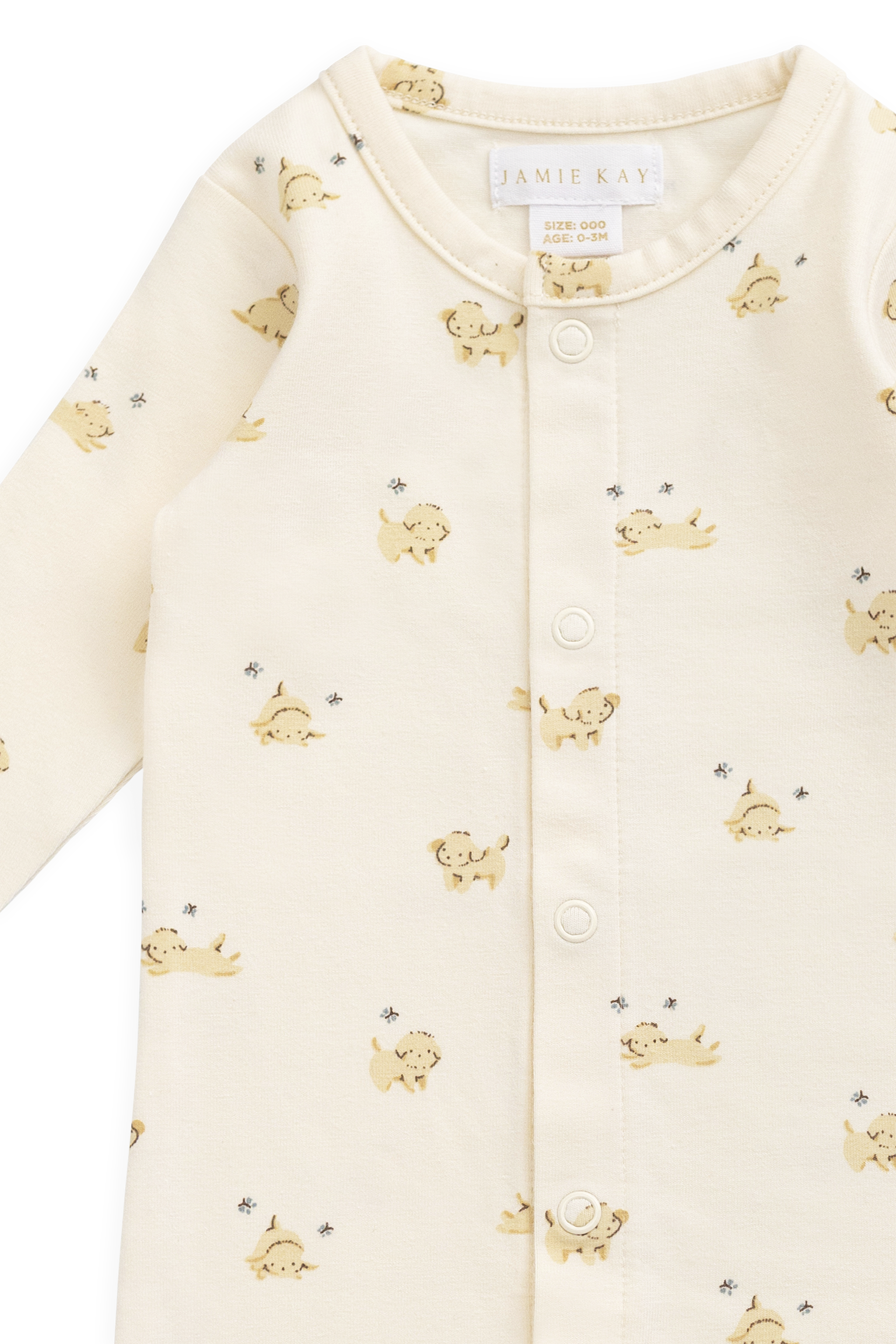 Organic Cotton Trey Onepiece - Playful Honey