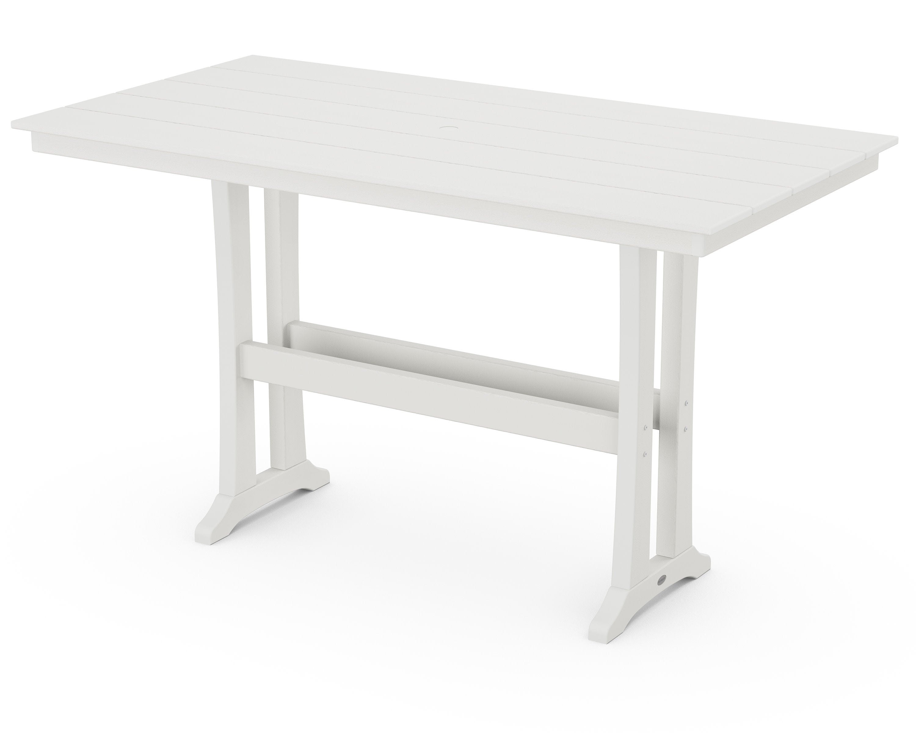 Farmhouse Trestle 37 x 72 Bar Table