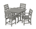 Lakeside 5-Piece Farmhouse Dining Set
