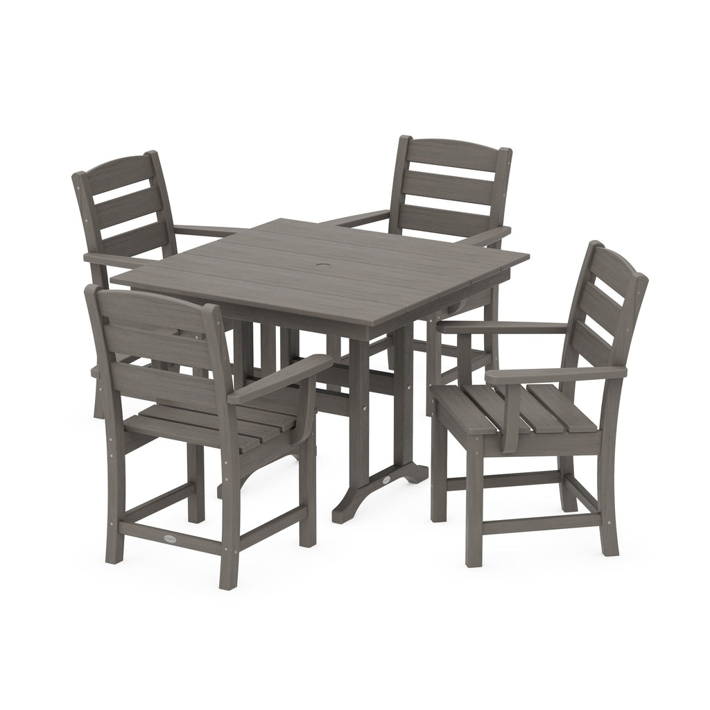 Lakeside 5-Piece Farmhouse Dining Set
