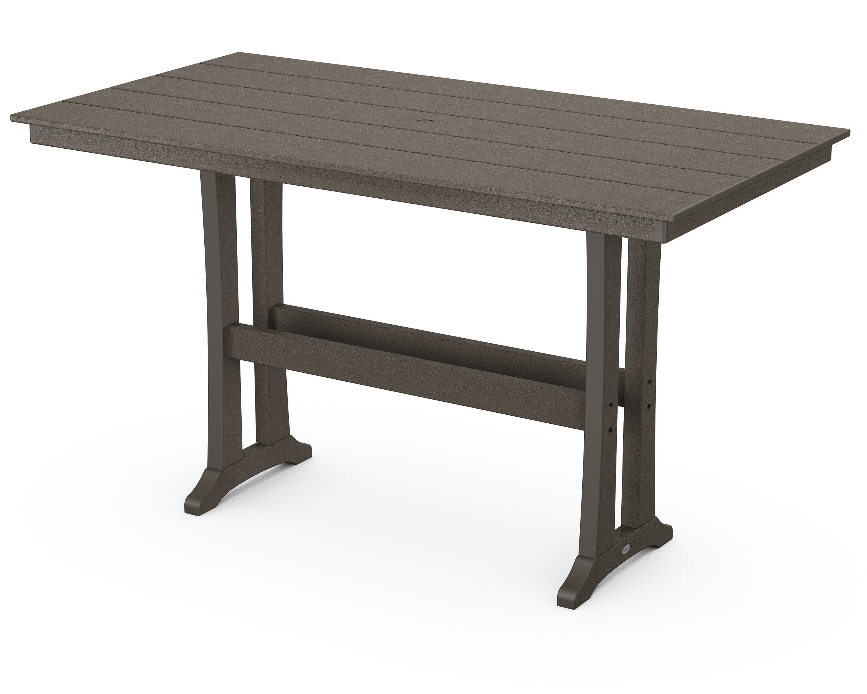 Farmhouse Trestle 37 x 72 Bar Table