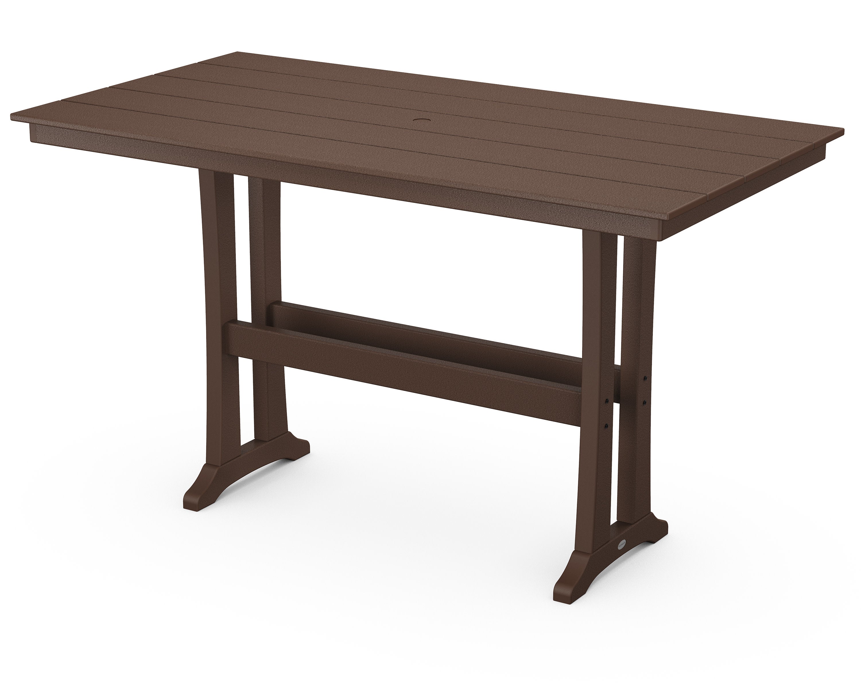 Farmhouse Trestle 37 x 72 Bar Table