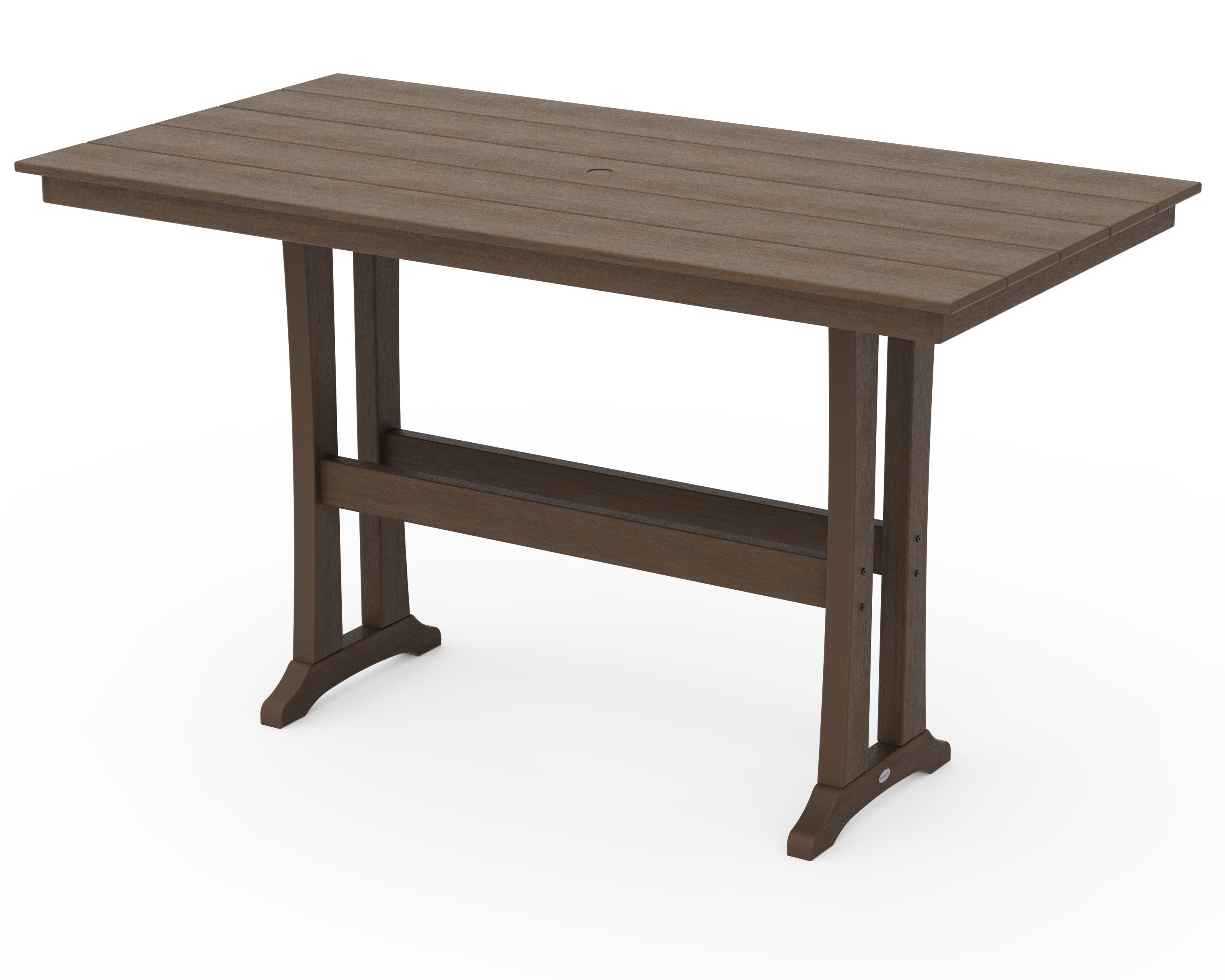Farmhouse Trestle 37 x 72 Bar Table