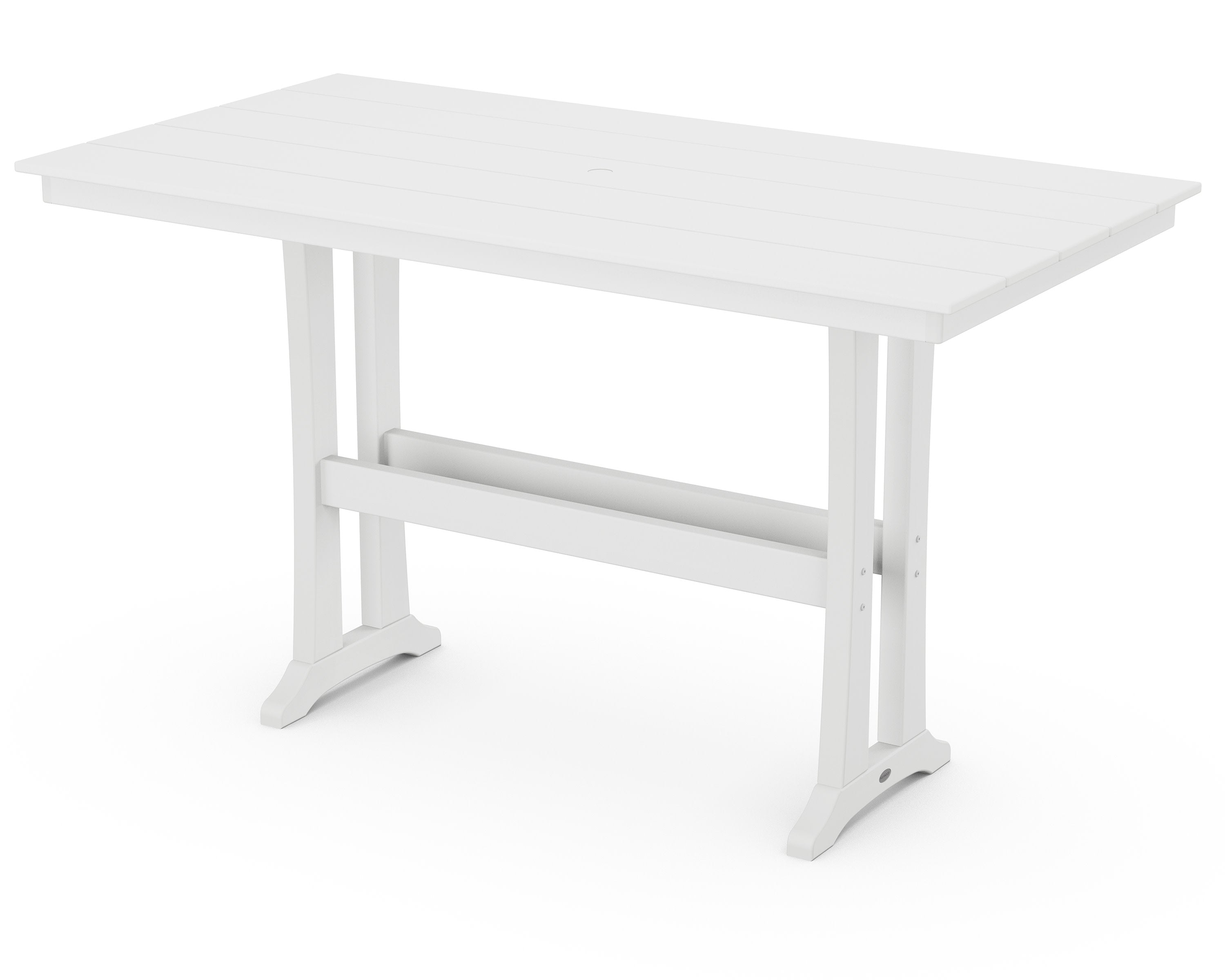 Farmhouse Trestle 37 x 72 Bar Table