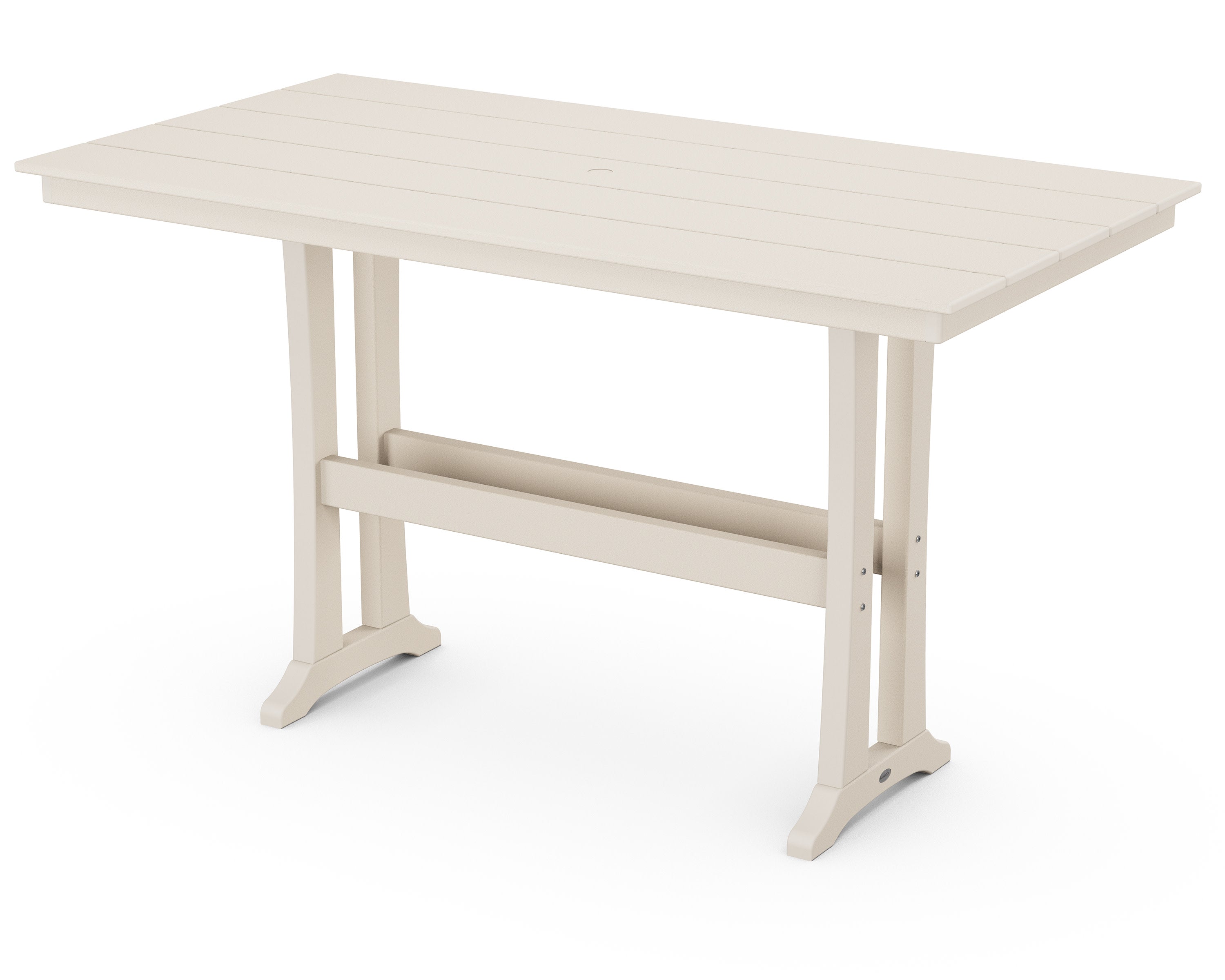 Farmhouse Trestle 37 x 72 Bar Table