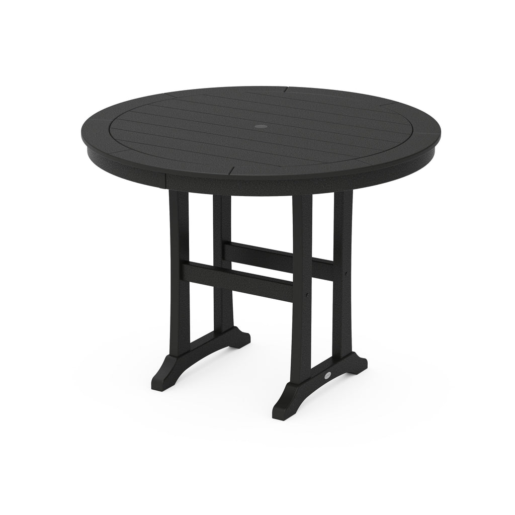 Nautical Trestle 48 Round Counter Table