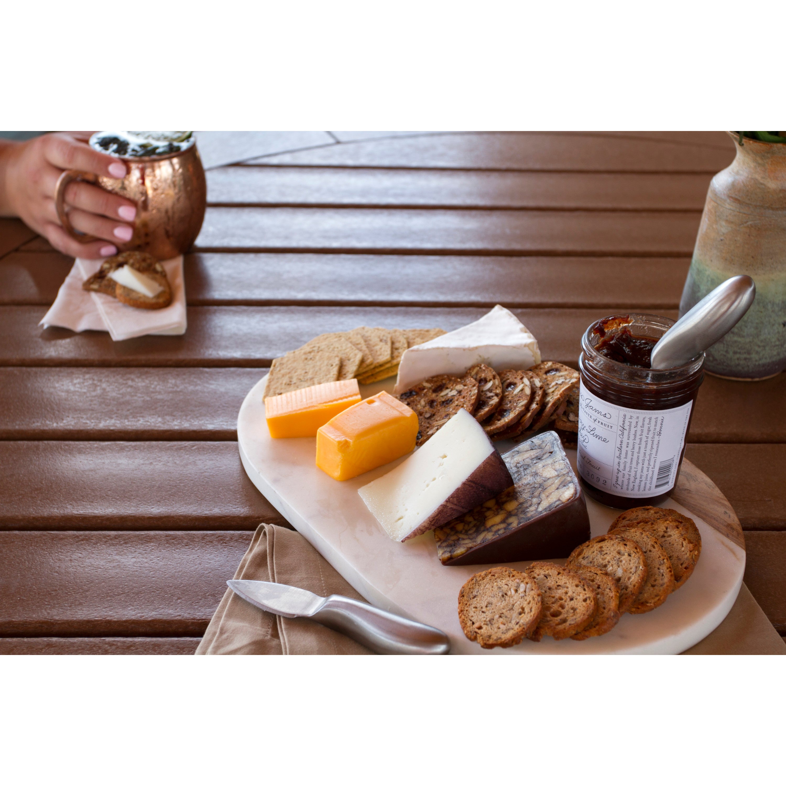 Nautical Trestle 48 Round Counter Table